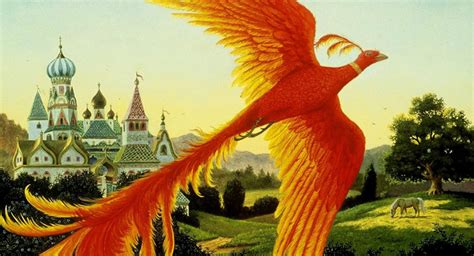 Enormous firebird magical change